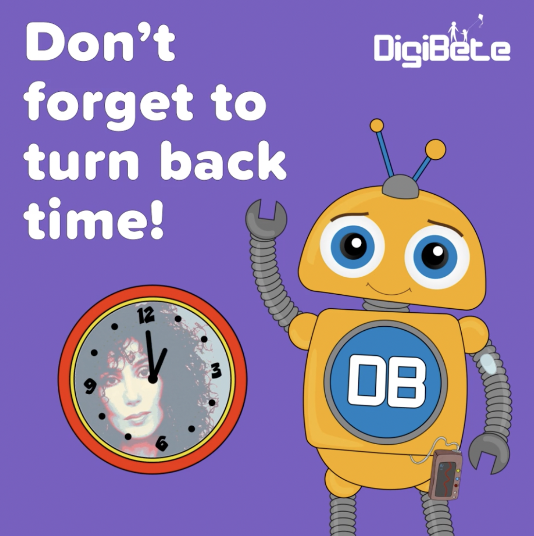 Remember the clocks go back 1 hour on Sunday morning.