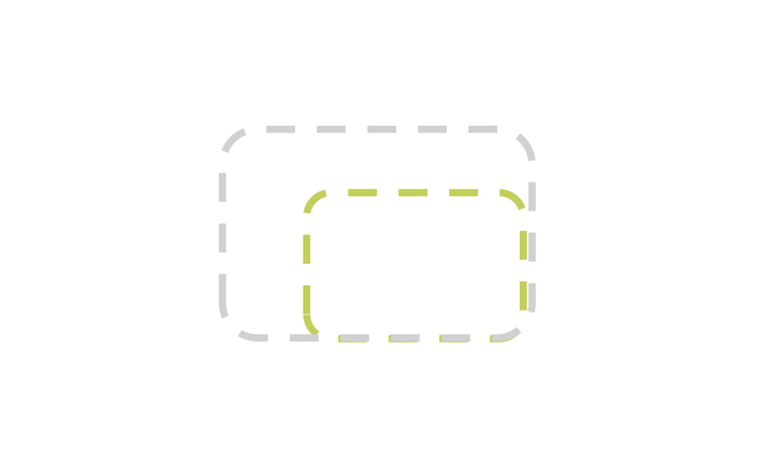 Icon representing big and small