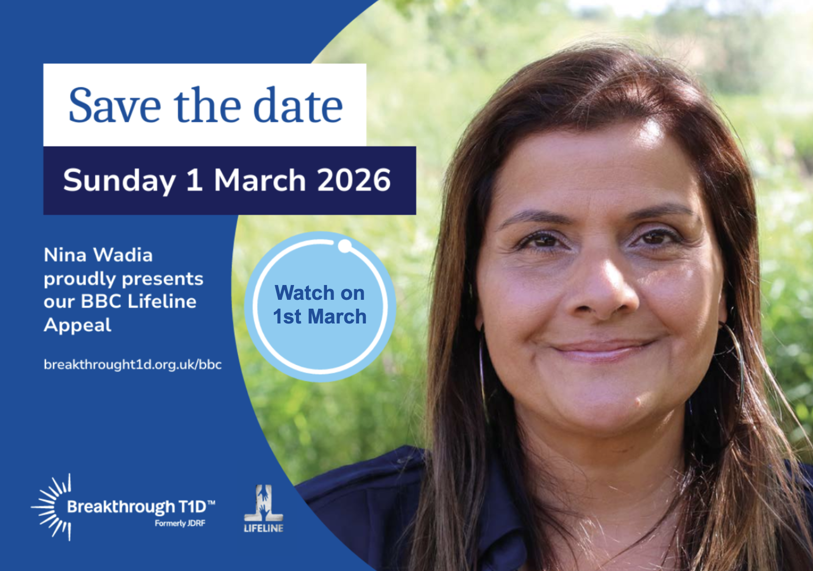 Breakthrough T1D selected to feature in the BBC Lifeline Appeal on Sunday 1 March 2026