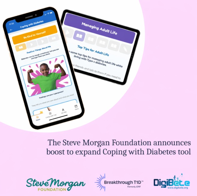 Steve Morgan Foundation funding to boost psychological support for young people with T1D