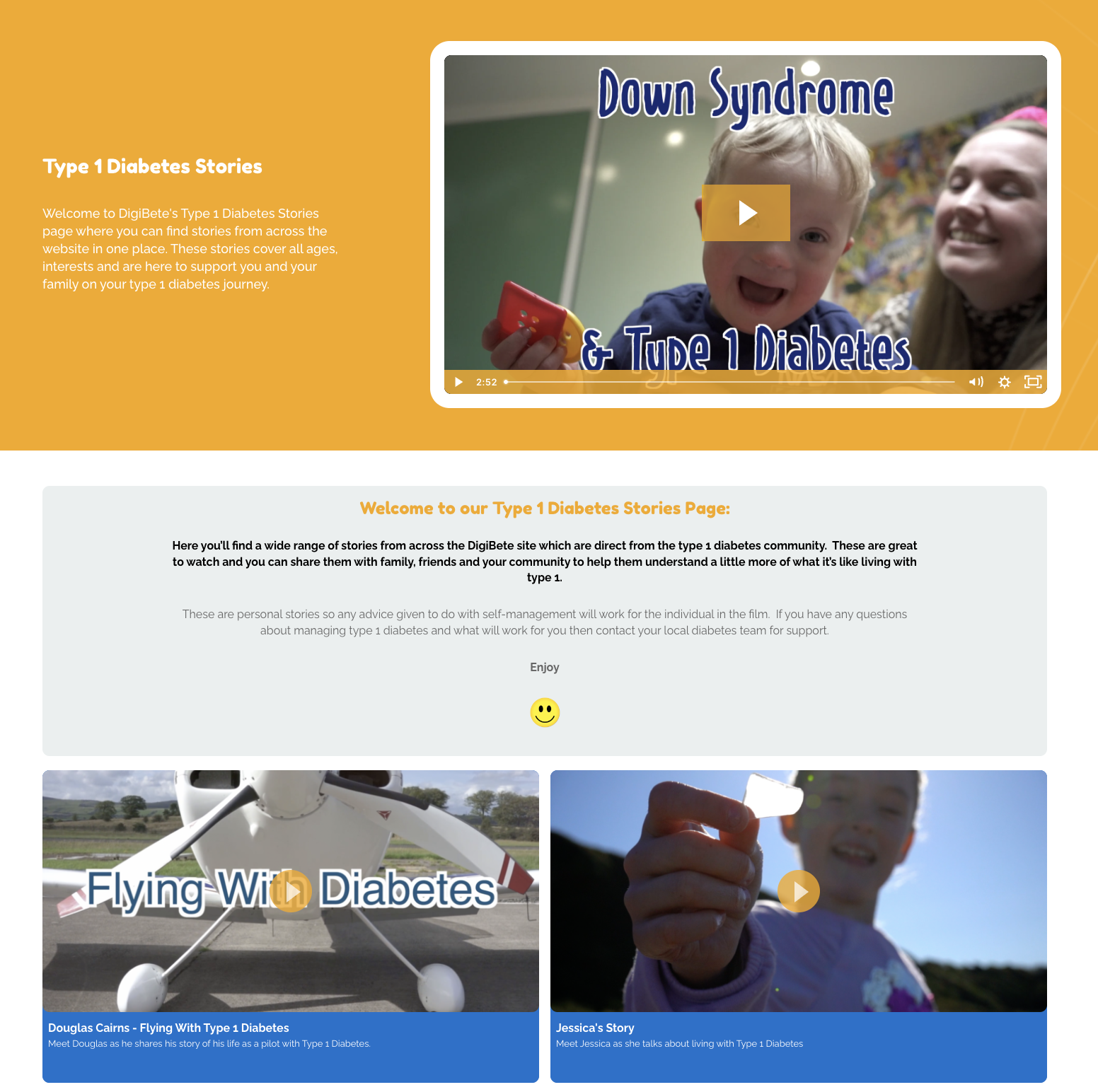 Type 1 Diabetes Stories on DigiBete