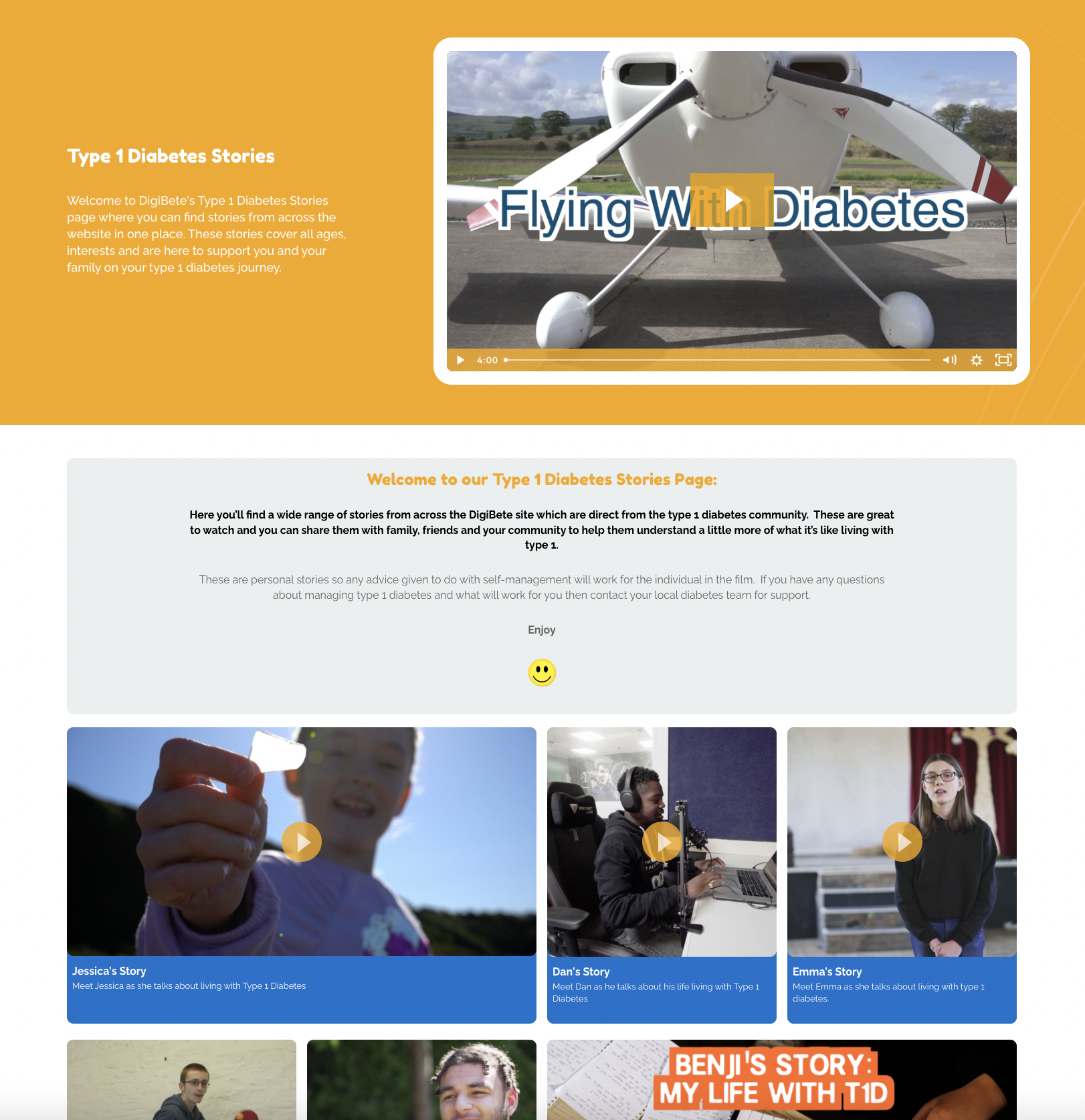 Type 1 Diabetes Stories on DigiBete
